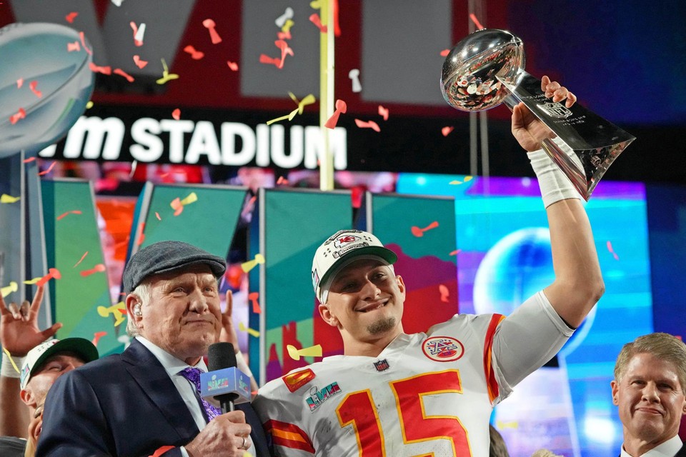 Quaterback van Kansas City Chiefs Patrick Mahomes.