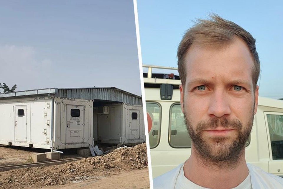 Links: het operatiekwartier van het nieuwe ziekenhuis van Artsen Zonder Grenzen in Kunduz.