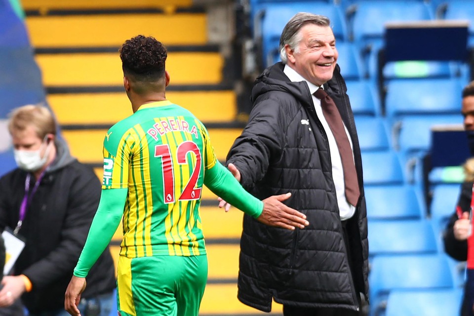 Bij Big Sam kon er een brede lach vanaf.