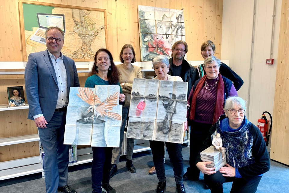 Vanaf nu mogen inwoners of leden van erkende kunstkringen gratis tentoonstellen in het vrijetijdshuis de Viron.