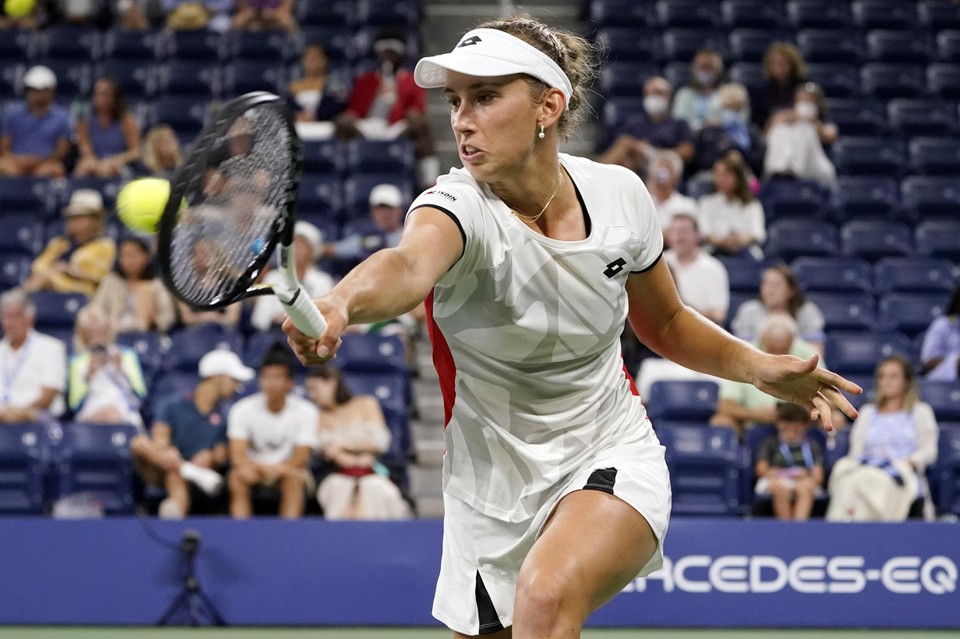 Elise Mertens moest zich gewonnen geven
