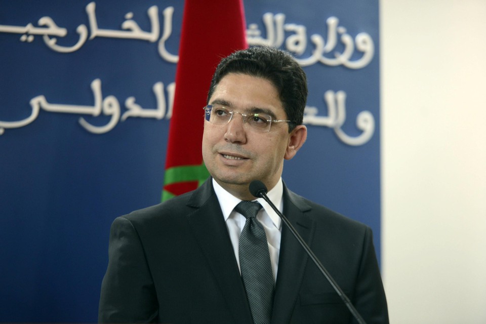 Marokkaans minister van Buitenlandse Zaken Nasser Bourita.  