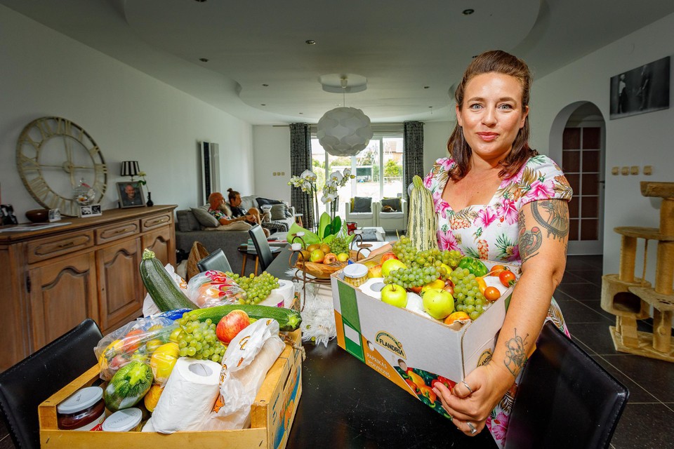 In Nijlen, around 65 families now rely on Minneke De Ridder's vegetable cupboard with alternating regularity. 