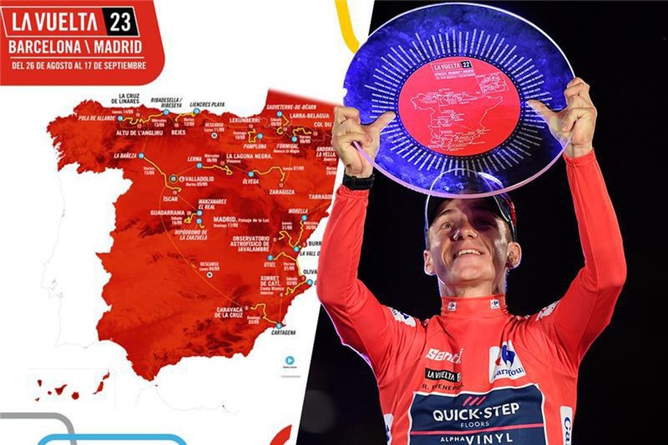 Eén ding is nu al zeker, de opvolger van Remco Evenepoel zal een aardig stukje bergop kunnen rijden: de Vuelta 2023 is er eentje voor de klimmers 