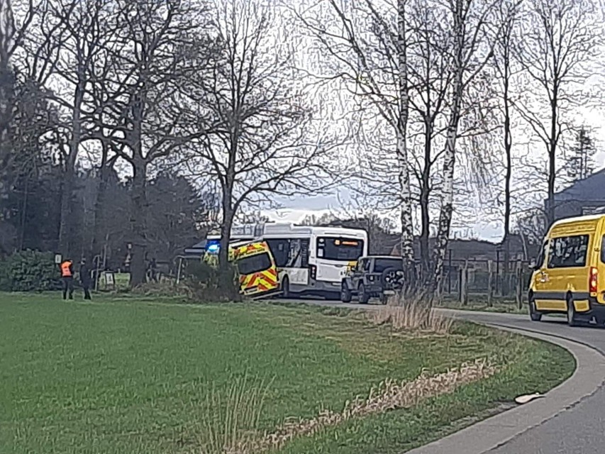 An ambulance that the bus wanted to catch up also moved into the canal.