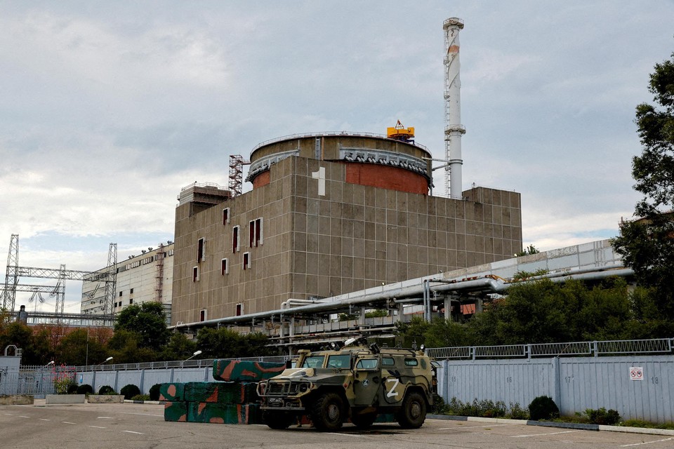 De kerncentrale van Zaporizja. 