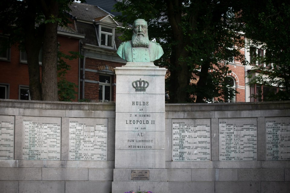 Het monument voor Leopold II in Hasselt. 
