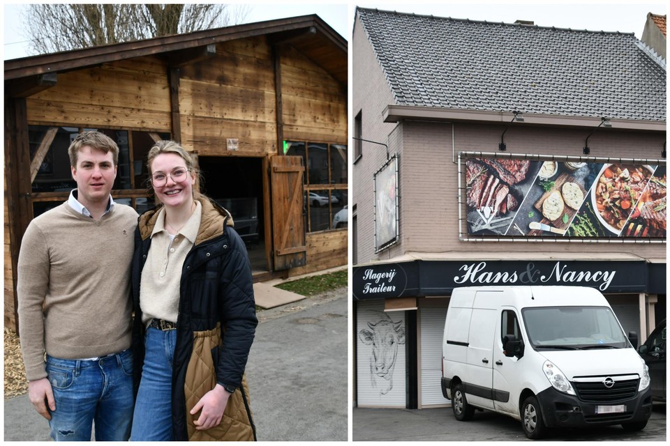 Lukas en Fien starten hun nieuwe zaak tijdelijk in een pop-up aan de overkant van de weg.