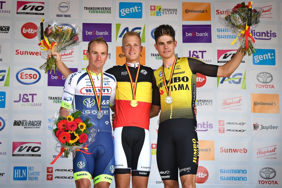  Tim Merlier werd Belgisch kampioen in Gent vorig jaar 