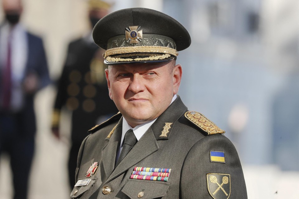 Generaal Valerii Zaluzhnyi, het hoofd van het Oekraïense leger.