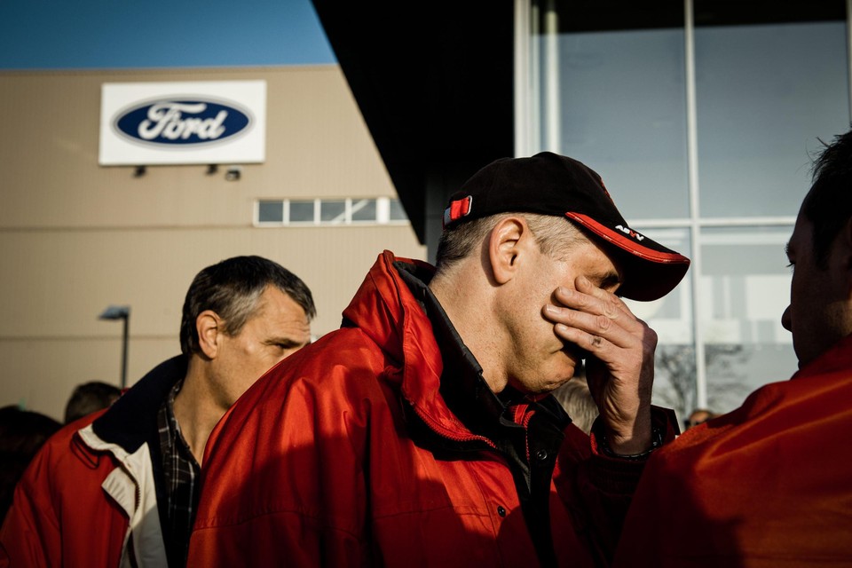 Onder meer in het jaar dat Ford Genk sloot, gingen veel meer jobs verloren. 