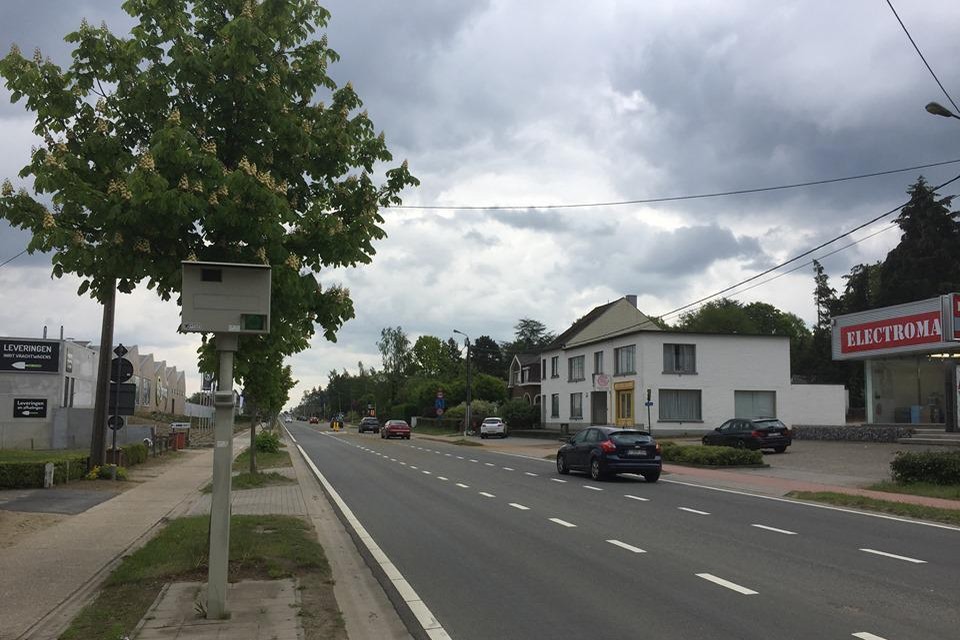De Diestsesteenweg in Aarschot.