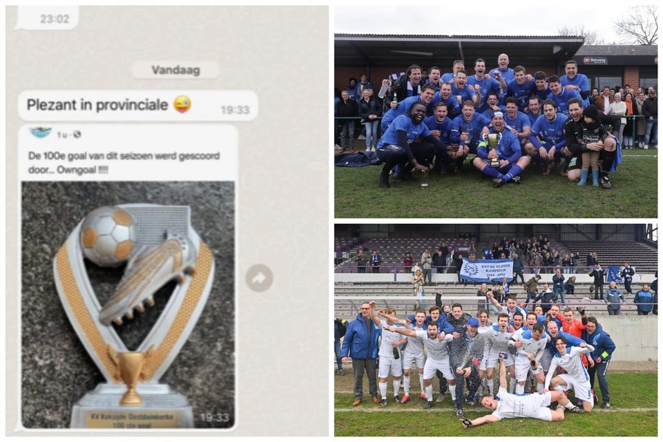 De honderdste van Koksijde-Oostduinkerke was een owngoal en Hooglede en De Ruiter zijn de eerste West-Vlaamse kampioenen bij de mannen.