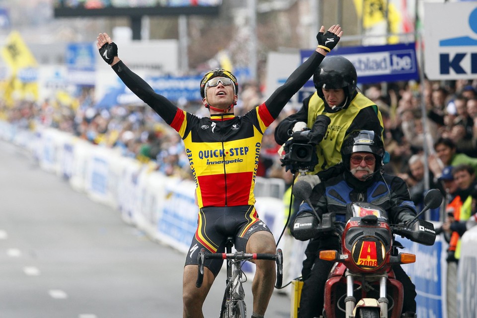 Stijn Devolder, twee keer winnaar van de Ronde  van Vlaanderen.  