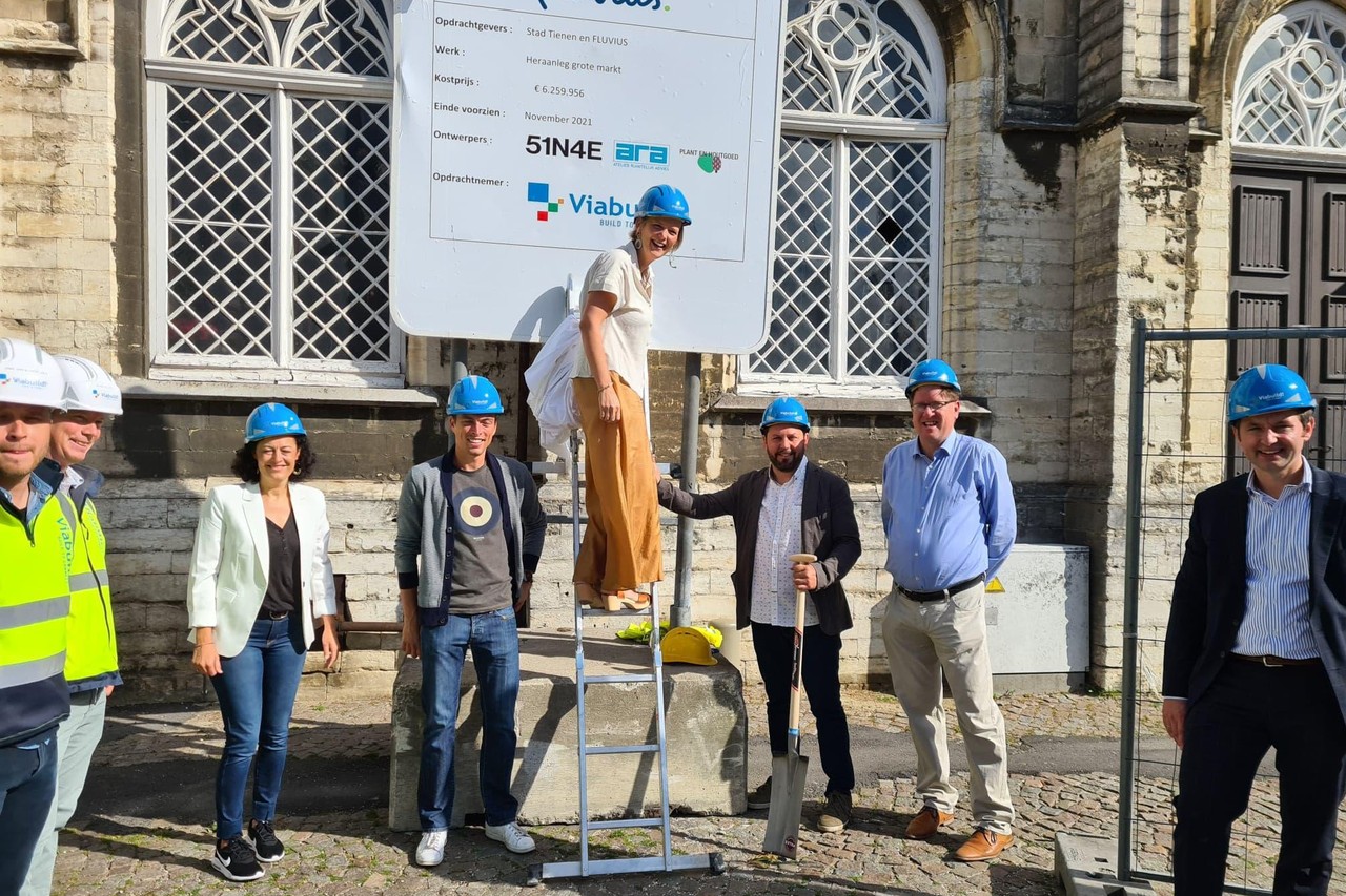 Grootschalige werken gevolgd met webcam: heraanleg Grote Markt volgen  vanuit je luie zetel (Tienen) | Het Nieuwsblad Mobile