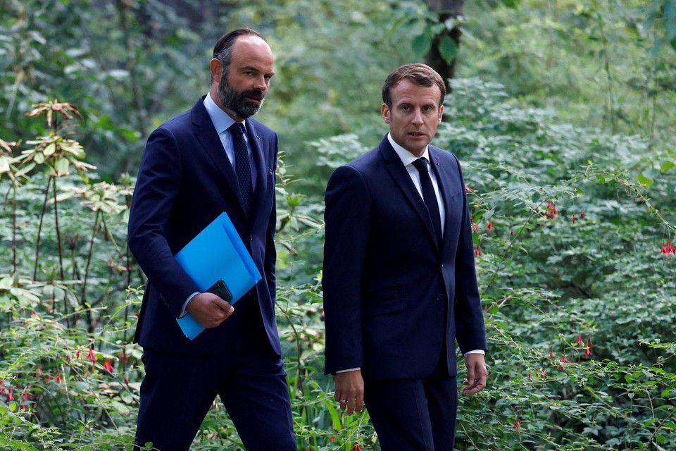 Edouard Philippe en Emmanuel Macron.