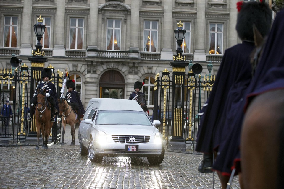 The Royal Escort at the funeral of Queen Fabiola in December 2014.