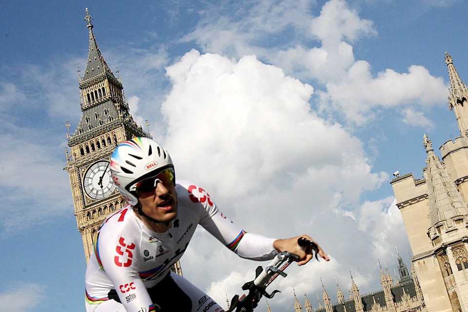 Cancellara in 2007 voor Big Ben.