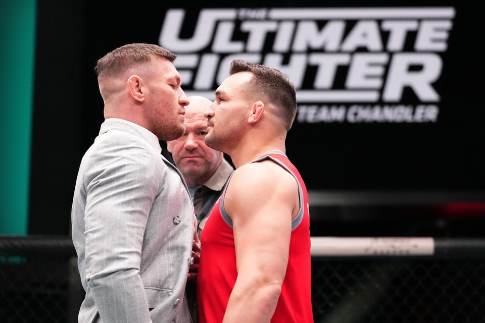 McGregor en Chandler namen het als coaches tegen elkaar op in The Ultimate Fighter.