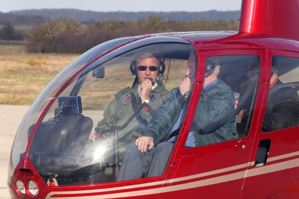 Onze koning Filip had een eigen helikopter 