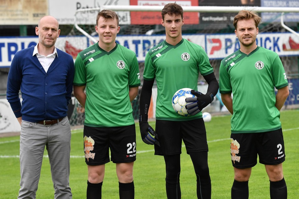 Gauthier Vandesteene met de andere keepers.