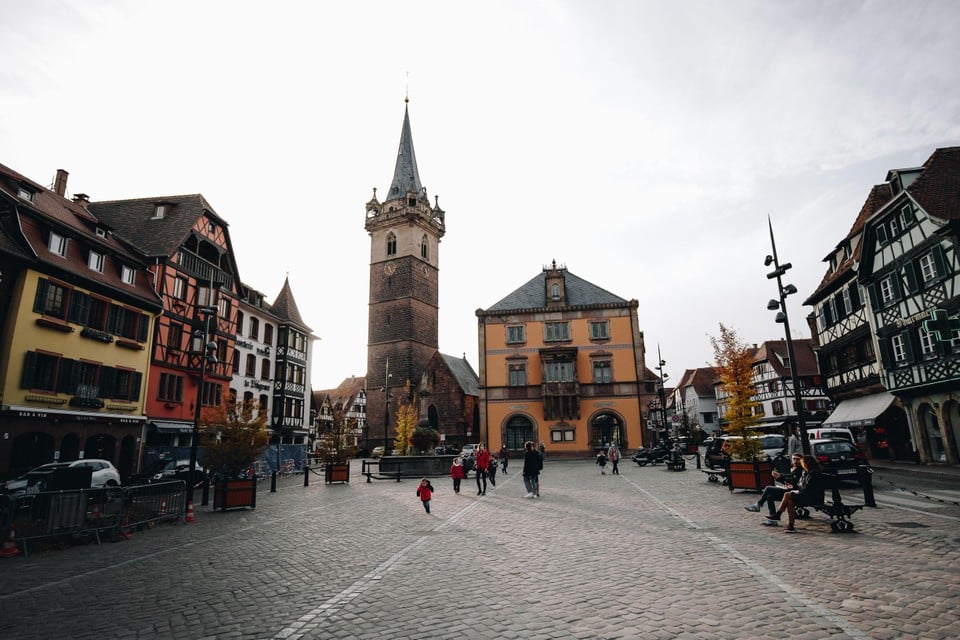 Obernai is een klein maar druk bezocht stadje. 