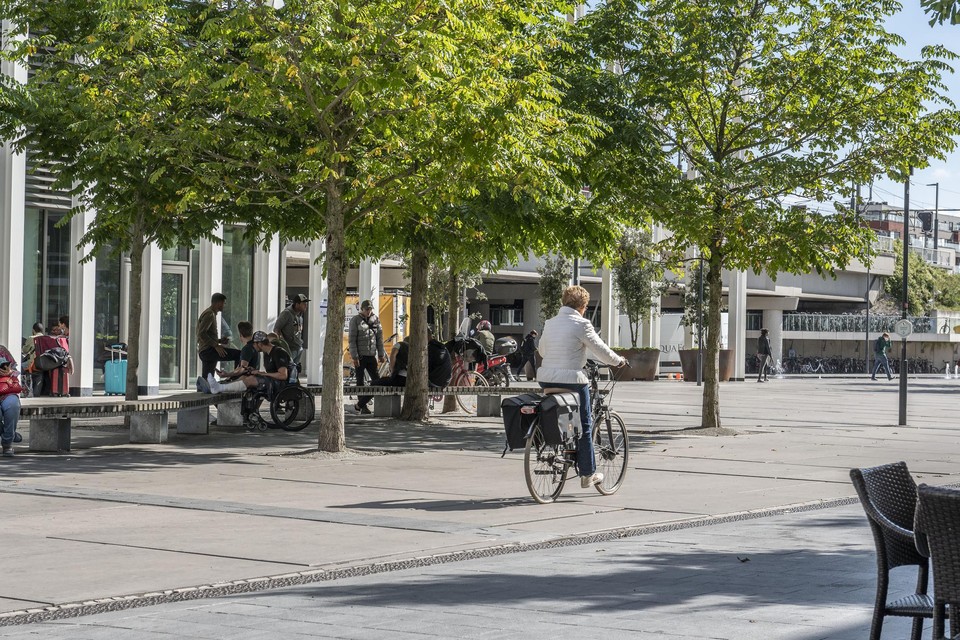 Elke dag weer hangen mensen rond op het Stationsplein. “Ze gebruiken drugs en drinken te veel en dan gaat het mis.”