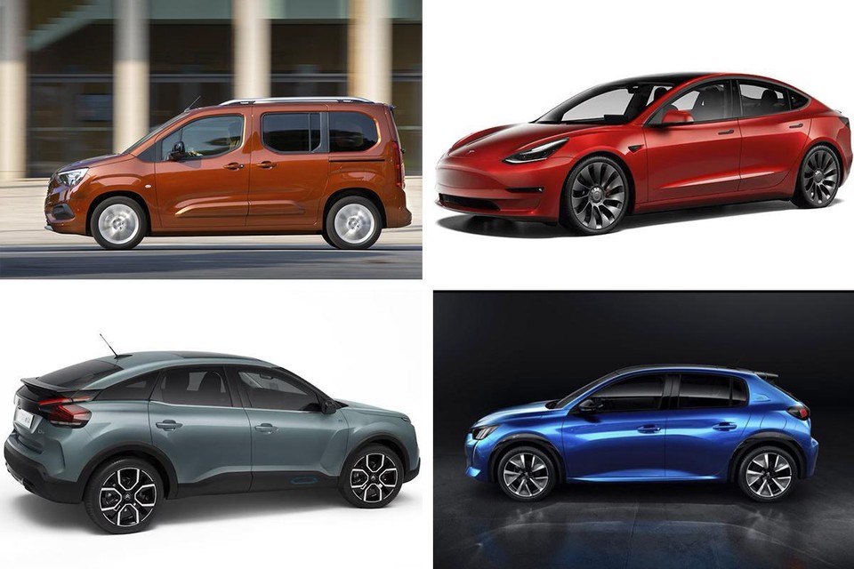 Onder meer bij de Opel Combo-e Life, Tesla Model 3 Standard Range RWD, Citroën ë-C4x en Peugeot e-208 136 pk wijkt het reële rijbereik erg af van de beloofde actieradius