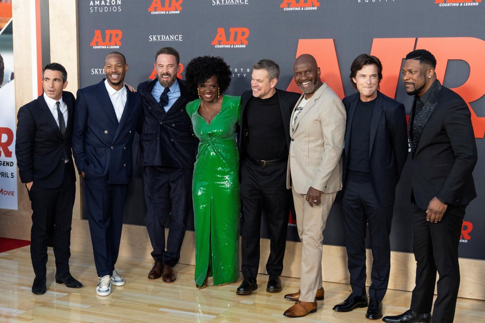 De cast van ‘Air’ met onder meer Ben Affleck, Viola Davis en Matt Damon.