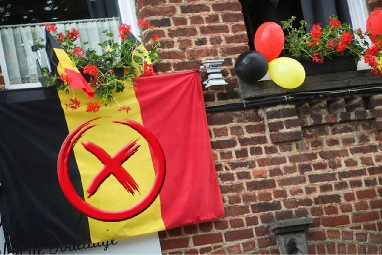 Savant Circulaire Spektakel We hangen massaal de tricolore buiten, maar “de Belgische vlag is  ongrondwettelijk” | Het Nieuwsblad Mobile