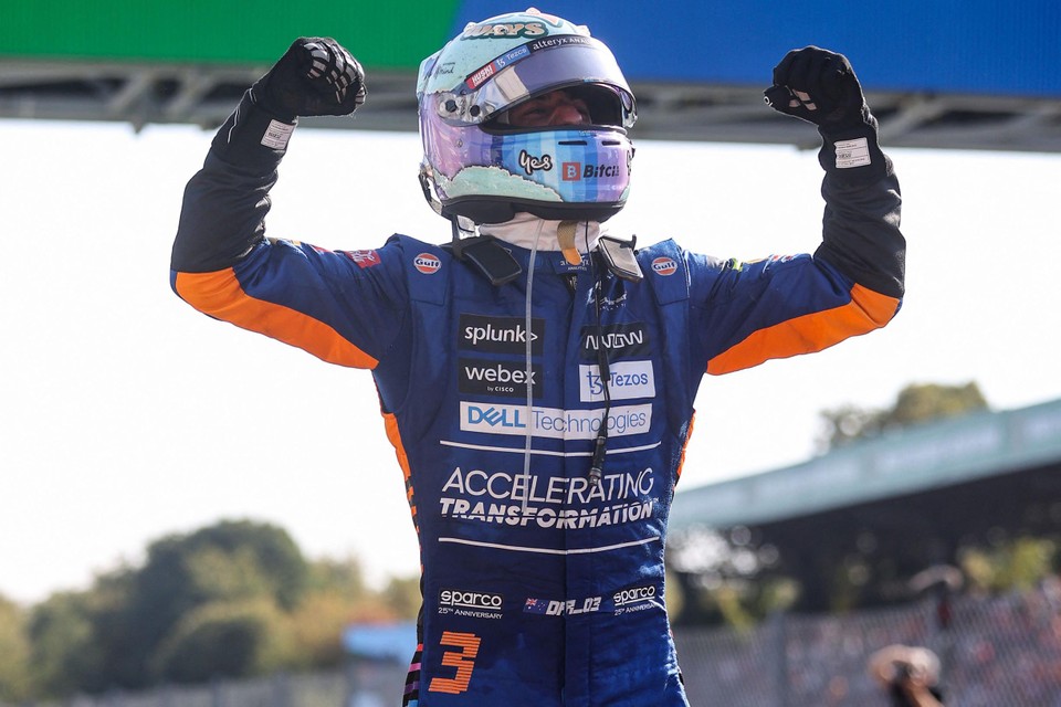 Daniel Ricciardo was vorig jaar de verrassende winnaar in Monza. 