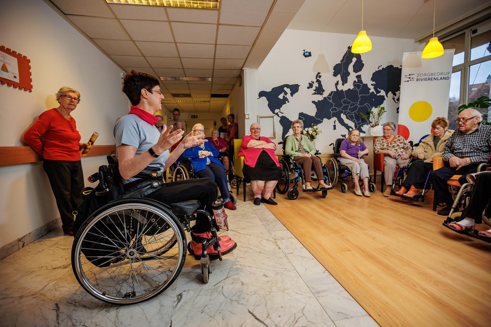 Kirsten zal samen met de bewoners van het wzc leven.