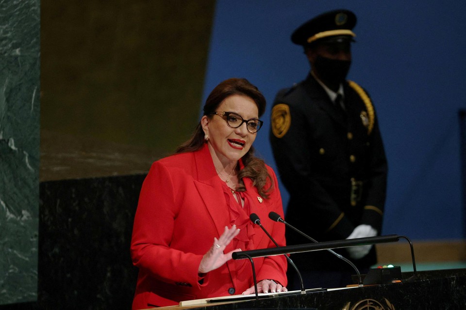 President van Honduras Xiomara Castro.