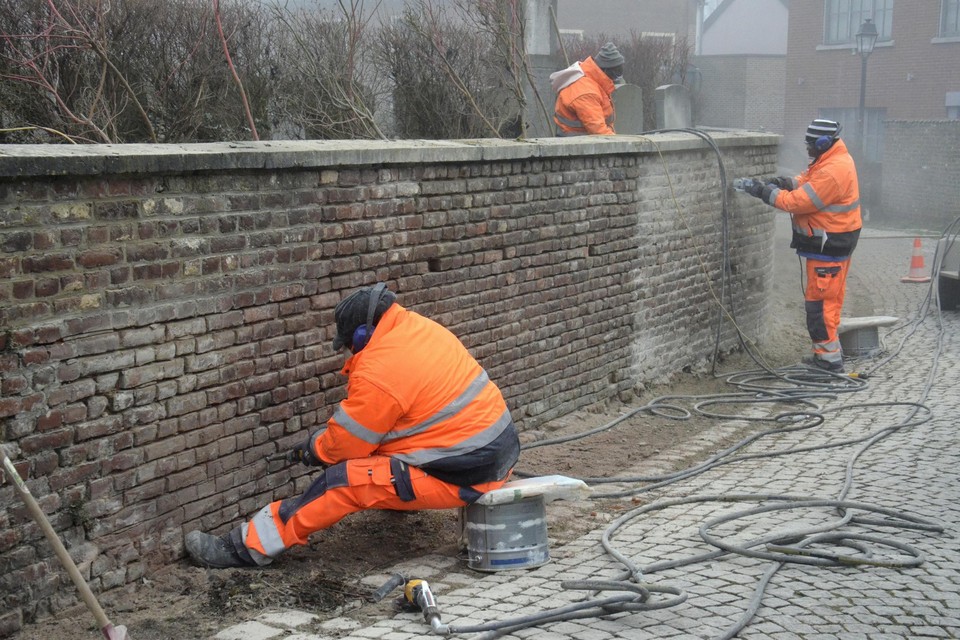 Arbeiders van 3Wplus staan in voor de uitvoering van de werken.