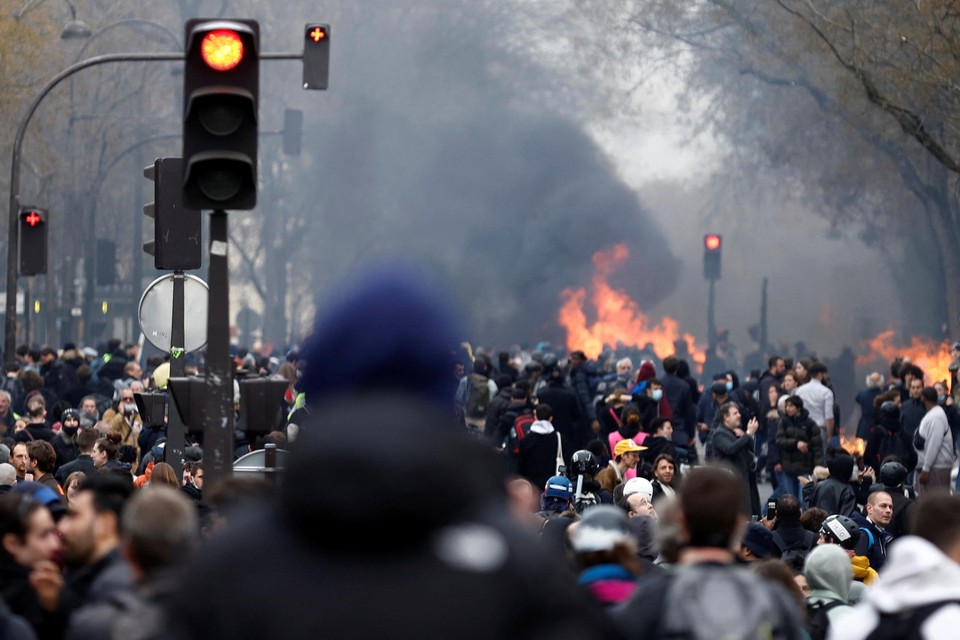 Donderdag waren er al voor de negende dag op rij protesten in de straten van Parijs.
