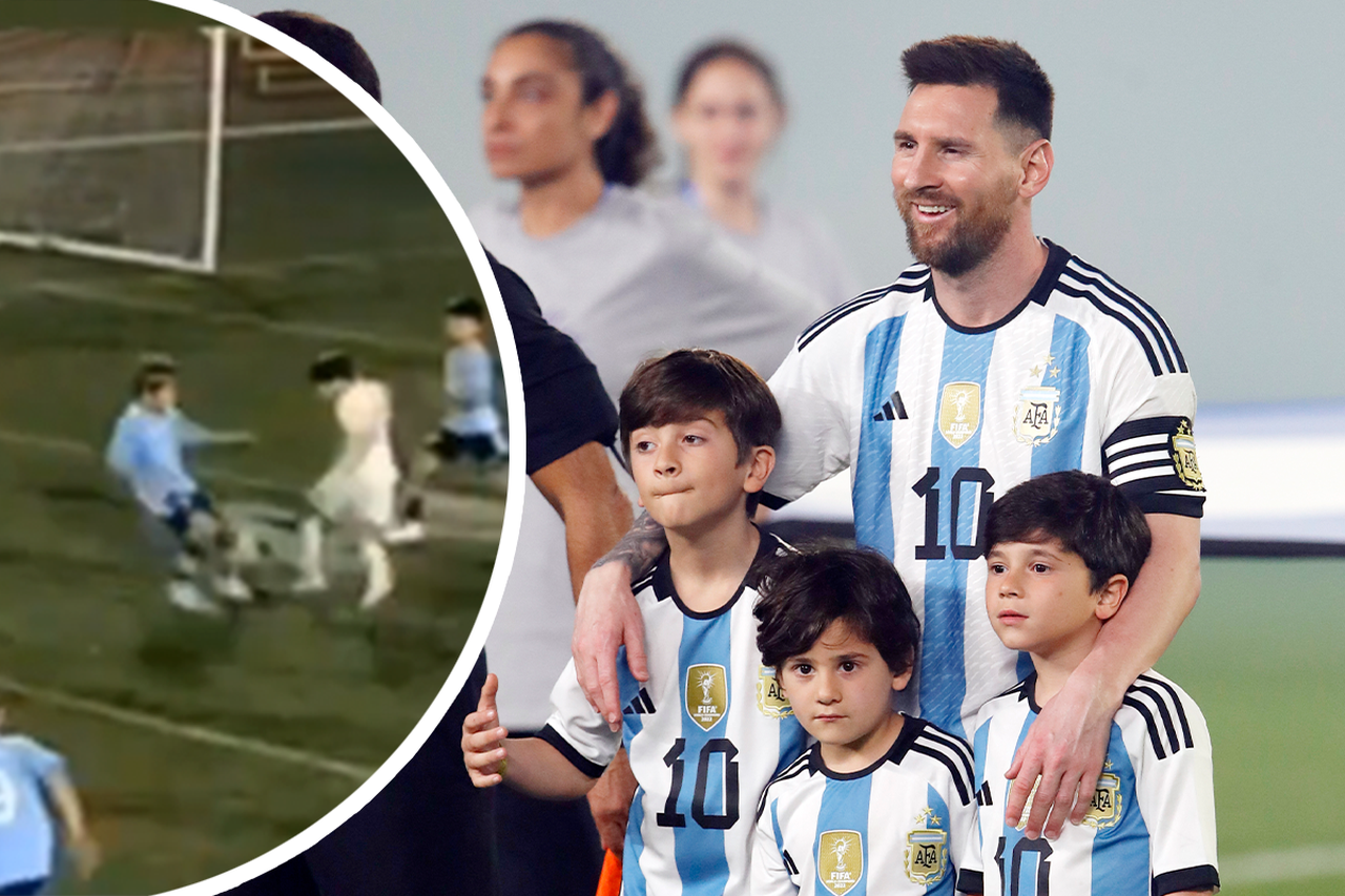 VIDEO. Opvolging verzekerd: achtjarige zoon van Lionel Messi drijft  tegenstand tot wanhoop met hattrick | Het Nieuwsblad Mobile