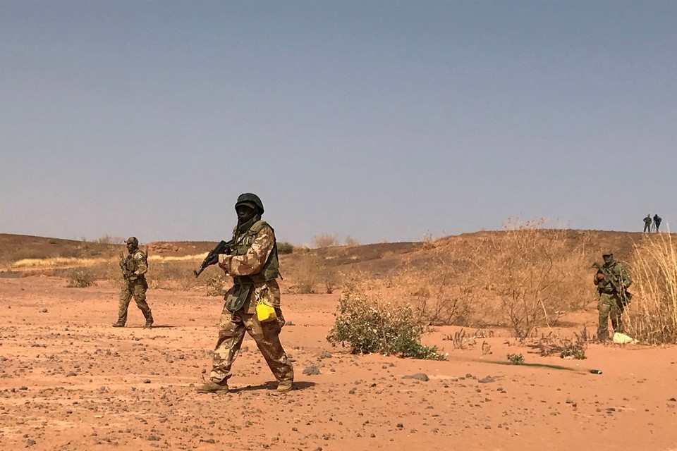 Een militaire oefening in Niger in 2018. 