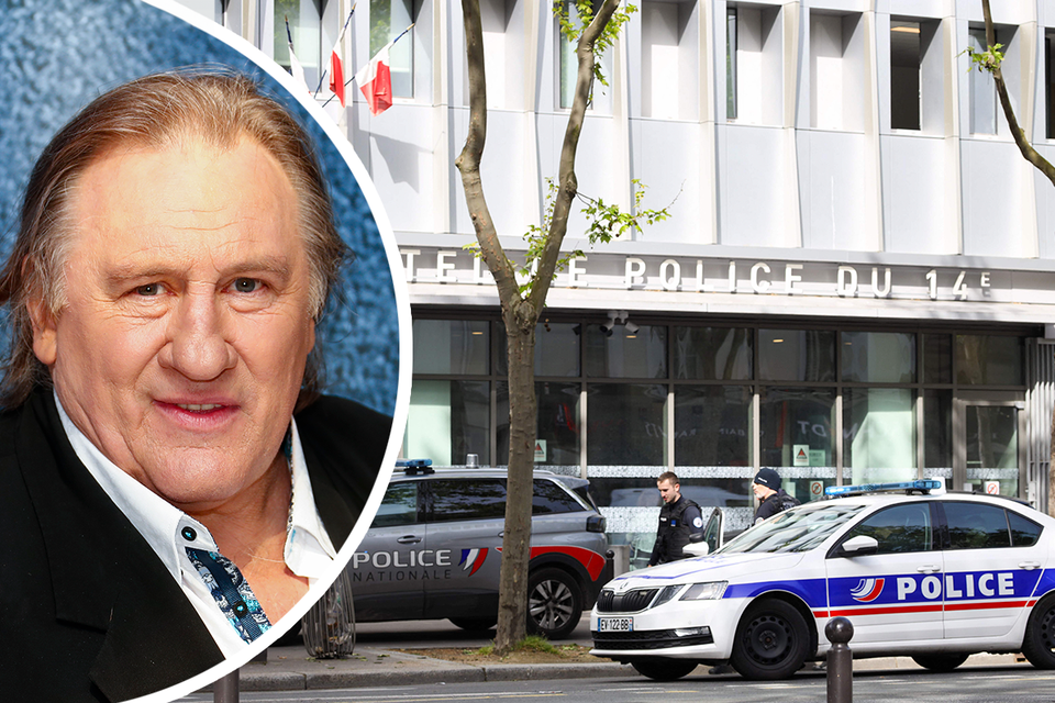 Depardieu werd gisteren door de politie ondervraagd in twee dossiers.