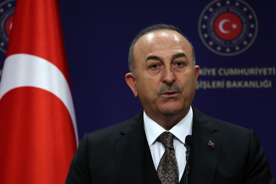 De Turkse minister van Buitenlandse Zaken Mevlüt Cavusoglu