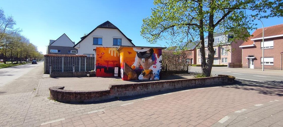 Nieuwe streetart in Zoersel. 