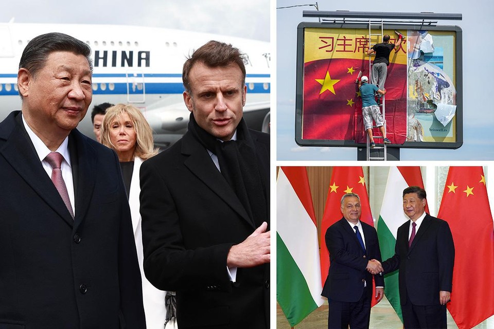 Vriendelijke en voorkomend voor de camera’s waren ze maar de bromance tussen Xi en Macron is voorbij.