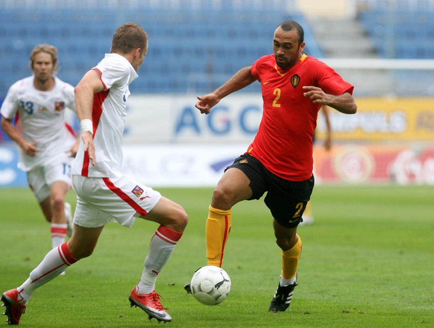 Anthony Vanden Borre with the Red Devils in 2009.
