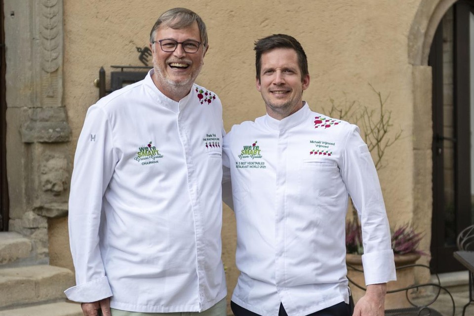 Groentekok Frank Fol met Michaël Vrijmoed