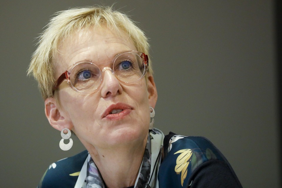 Pensioenminister Karine Lalieux. 