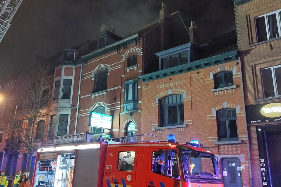 De brandweer was snel ter plaatse.
