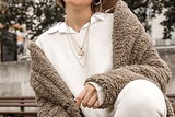 thumbnail: Fluffy jas - Uniqlo - 39,90 euro