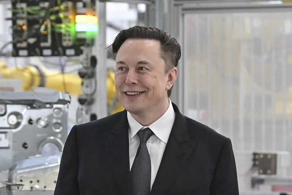 Elon Musk in maart 2022. 