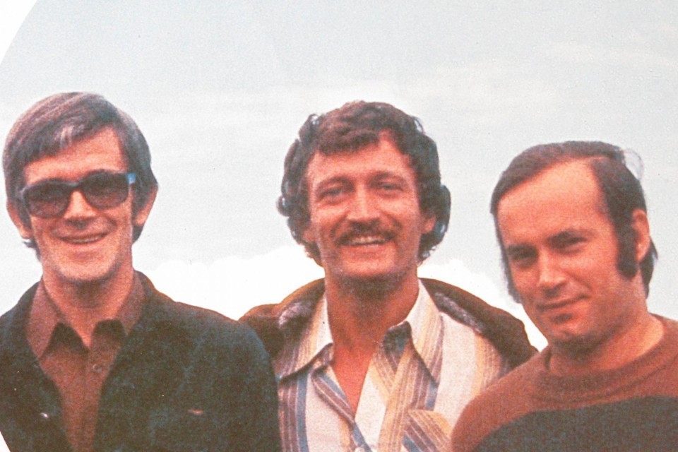 Paters-scheutisten Walter Voordeckers, Serge Berten en Ward Capiau.