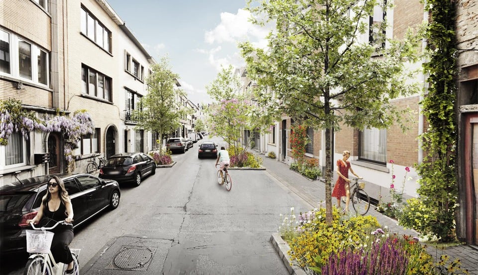 Van de Colomastraat maakt de stad een doodlopende straat.