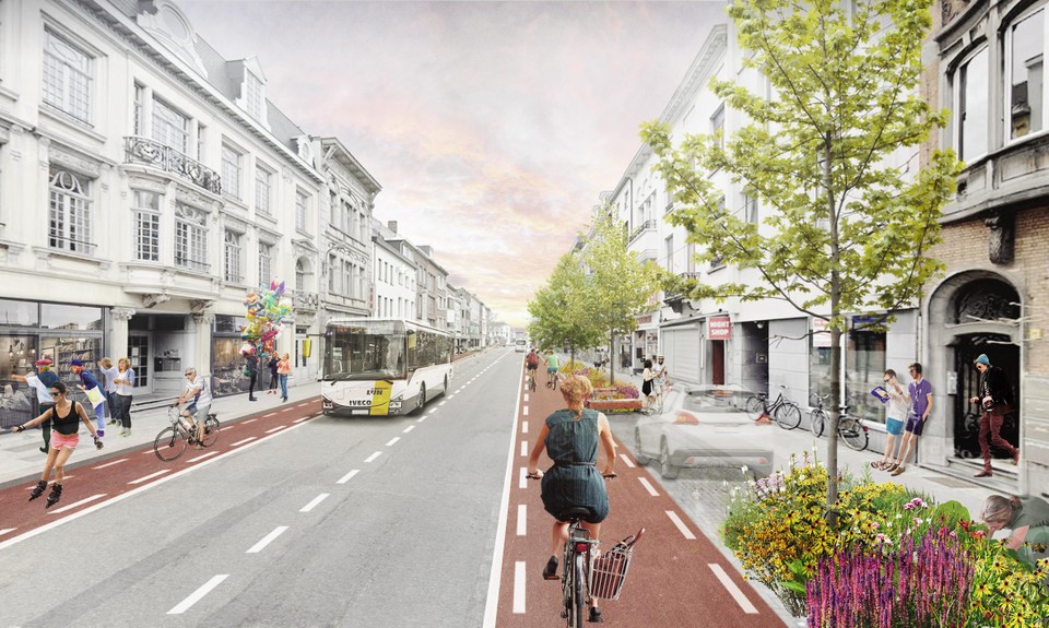 De Hendrik Consciencestraat wordt dé ontsluitingsweg voor lijnbussen.